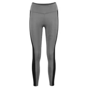 Gamegear Womens/Ladies Contrast Leggings (12) (Grey Melange/Black)