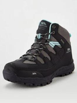 Image of Trespass Mitzi Mid Walking Boot, Grey/Mint, Size 4, Women