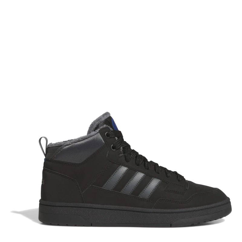 Image of adidas Mens RCourt High-Top Trainers Black/Grey male 9 (43.3)