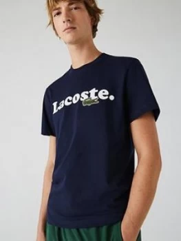 Image of Lacoste Lacoste Sportswear Logo T-Shirt, Navy, Size 3XL, Men