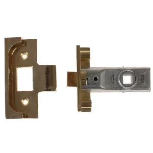 Image of Yale Locks M999 Rebate Tubular Latch 64mm 2.5 in Polished Brass Finish