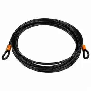 image of Burg Wachter 1000cm Double Loop Spiral Security Cable with Eyelets