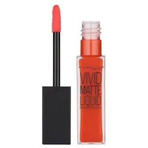 image of Maybelline Vivid Matte Lipstick Number 25 Orange Shot