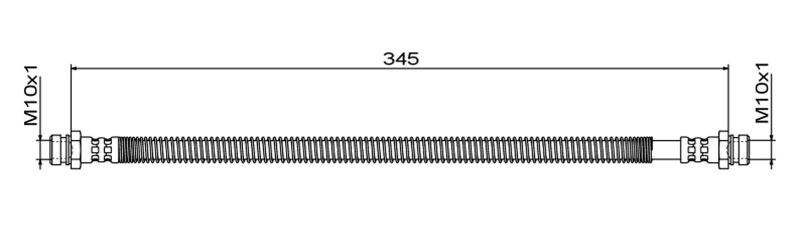 Image of Brake hose METZGER 4111881