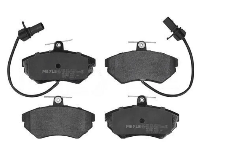 Image of MEYLE 025 219 4519/W Brake pad set Front Axle, incl. wear warning contact, Original Quality, with anti-squeak plate Brake Pad Set,disc brake (402)