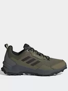 Image of adidas Terrex Ax4 Wide Hiking Shoes, Black/Green, Size 10.5, Men