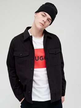 Image of HUGO Enalu Overshirt - Black Size XL Men
