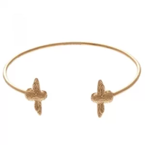 Image of 3D Bee Double Gold Bangle