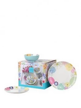 image of Portmeirion Crazy Daisy 12 Piece Dinner Set