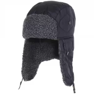 Image of Barbour Mens Sandbay Quilted Trapper Hat Black Medium