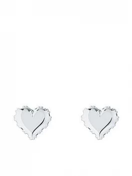 Ted Baker Sersy: Sparkle Heart Stud Earring - Silver, Women