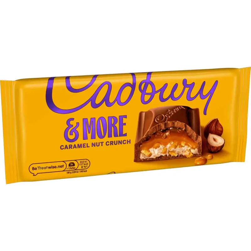 Image of Cadbury Gifts Direct Cadbury Dairy Milk & More Caramel Nut Crunch Bar 200g 4309002