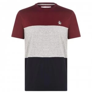 image of Original Penguin Block T-Shirt - Port 608