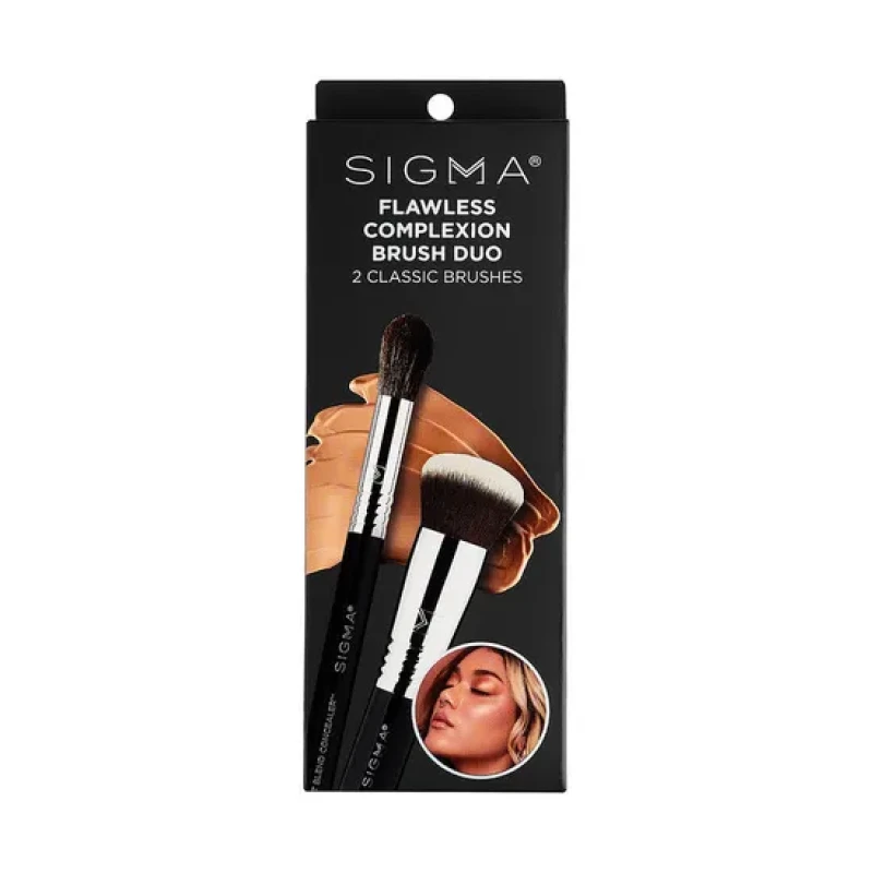 Image of Sigma Flawless Complexion Brush Duo Gift Set Multi female