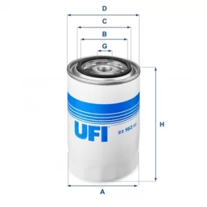 image of 2316202 UFI Oil Filter Oil Spin-On