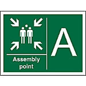 Image of Safe Procedure Sign Assembly Point Vinyl 40 x 60 cm
