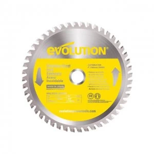 image of Evolution Stainless Steel Cutting Circular Saw Blade 180 x 1.8 x 20mm x 48T