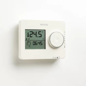 image of White Tempo Underfloor Heating Thermostat - Warmup