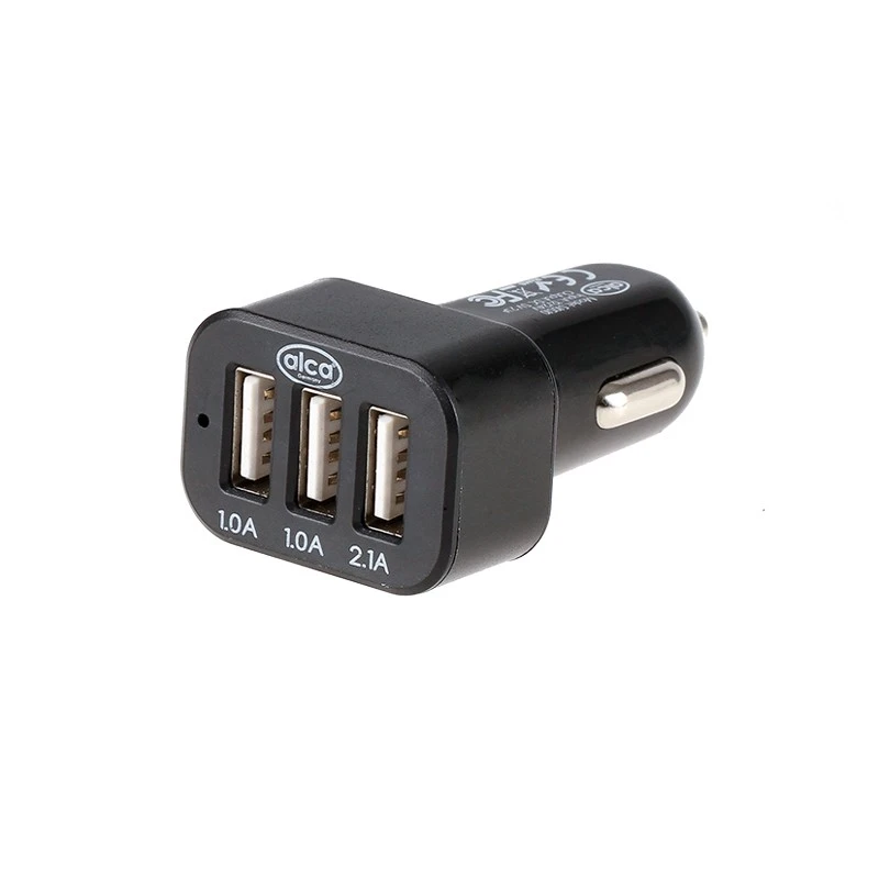 Image of ALCA 510510 Car mobile phone charger black, Number of inlets/outlets: 3 USB Car mobile phone charger (100026)