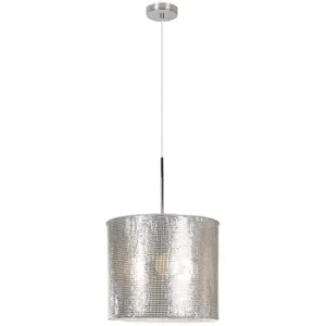 Image of Cosmo 3 Light Cylindrical Pendant Ceiling Light Chrome