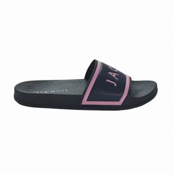 Jack Wills Logo Sliders - Navy