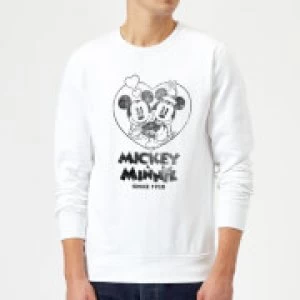 Image of Disney Minnie Mickey Since 1928 Sweatshirt - White