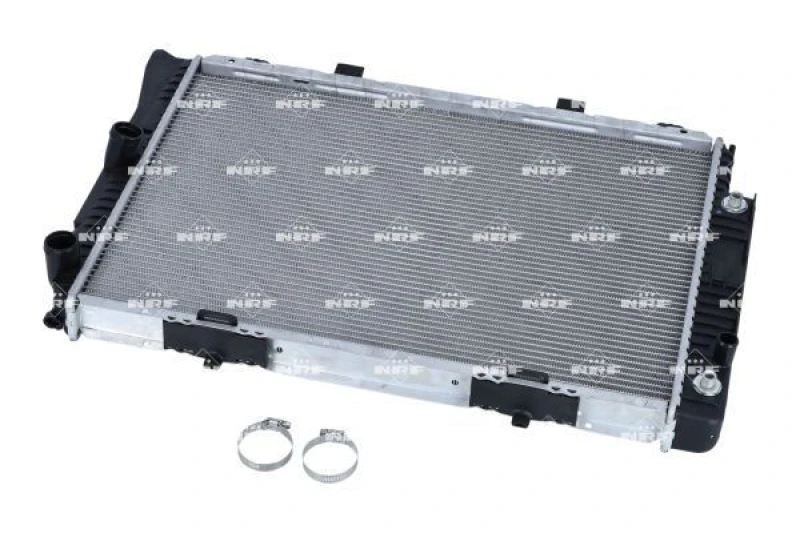 Image of NRF 56142 Engine radiator EASY FIT Brazed cooling fins, Aluminium, with mounting parts Aluminium Radiator,engine cooling (470)
