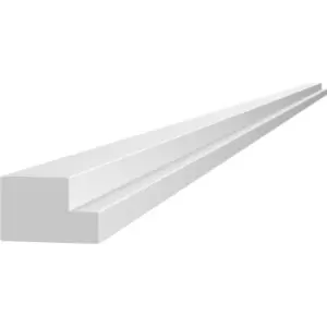 Image of Kitchen Kit Flatpack J-Pull Multi Rail Ultra Matt 2745mm in White Mdf
