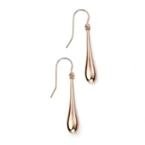 Image of Elements Rose Gold Long Drop Earrings GE941