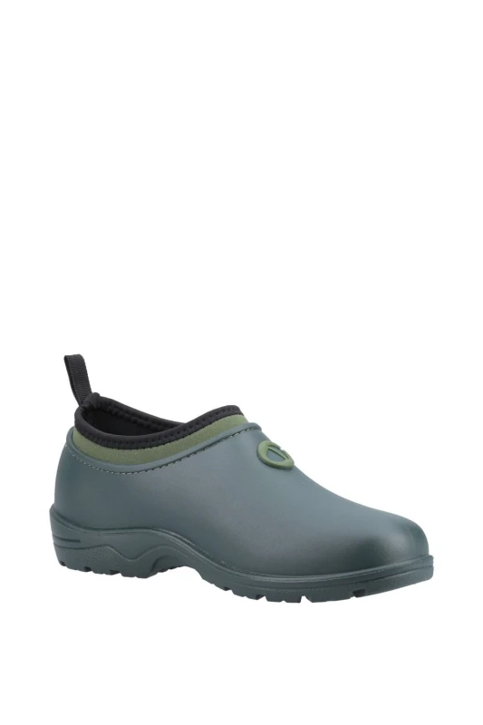 Image of Cotswold Womens Perrymead Gardening Waterproof Shoes UK Size 4 (EU 37) GREEN COT812-GREEN-4