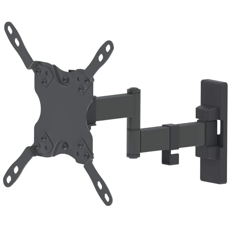 Image of Manhattan Manhattan TV & Monitor Mount Wall Full Motion 1 screen Screen Sizes: 13-42" Black VESA 75x75 to 200x200mm Max 20kg Tilt & Swive