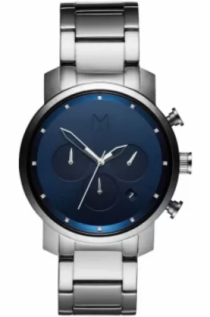 Image of MVMT Midnight Silver Chrono 40 Watch MC02-SBLU