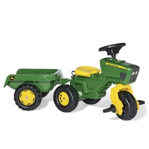 image of John Deere Kids Trio Tractor and Trailer