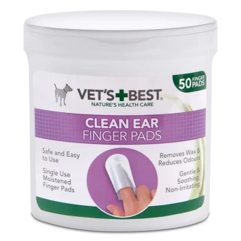Image of Vet's Best Clean Ear Finger Pads - 50 Pads