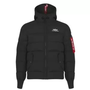 Image of Alpha Industries Alpha Industries Puffer Hood Jacket - Black