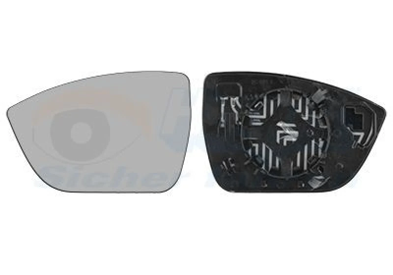 Image of VAN WEZEL Wing mirror glass VAN WEZEL 4907837