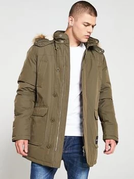 Image of Calvin Klein Jeans Hooded Down Parka - Grapeleaf