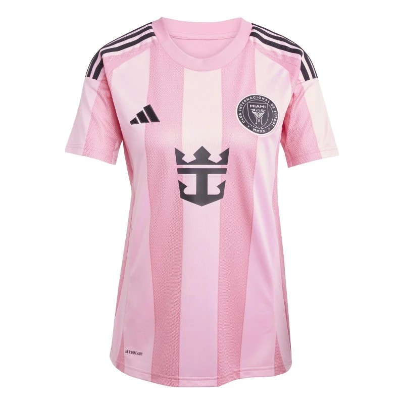 Image of adidas Inter Miami Home Shirt 2025 2026 Womens Easy Pink female 12 (M)