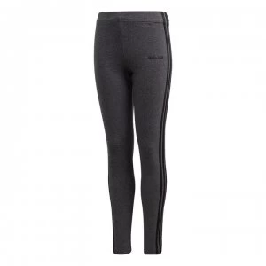 image of adidas adidas Girls Essentials 3-Stripes Leggings - Dark Grey