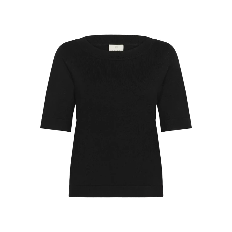 Image of Kaffe Woman sweater KAFFE lizza Boatneck Solid Noir Female M