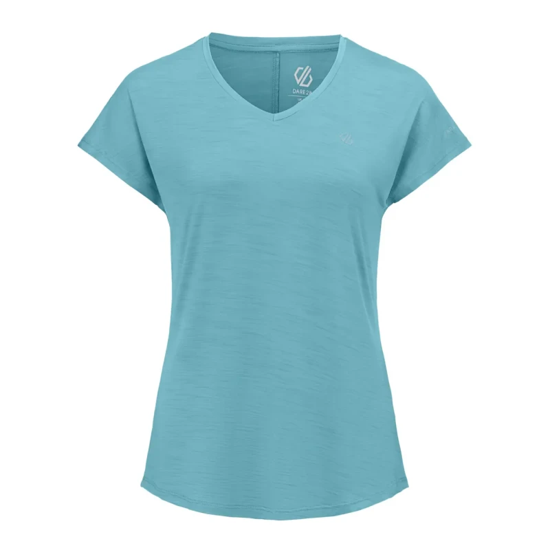 Image of Dare 2b Womens Vigilant Lightweight Active T-Shirt in Light Blue Size: 14 Light Blue Female 14