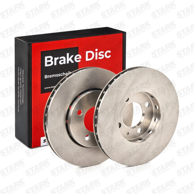 Image of STARK SKBD-0022212 Brake disc Front Axle, Vented, Cast Iron, Uncoated, Untreated, without bolts/screws Cast Iron Brake Disc (82)