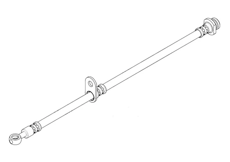 Image of Bosch 1987481A54 BH1944 Brake Hose Bosch-1987481A54