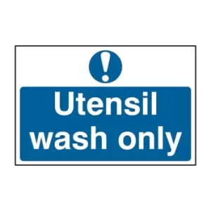 Image of Utensil Wash Only - PVC (300 x 200mm)
