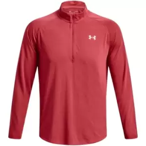Image of Under Armour Streaker Half Zip Top Mens - Red