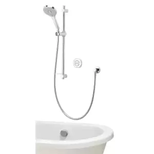 image of Aqualisa Unity Q Smart Concealed High Pressure Combi Shower with Adjustable Shower Head & Bath Filler