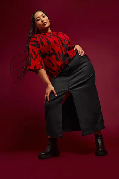 Image of Yours Animal Print T-Shirt Red