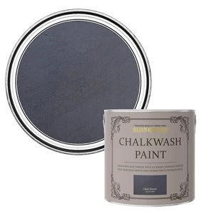 image of Rust-Oleum Chalkwash Dark denim Flat matt Emulsion Paint 2.5L