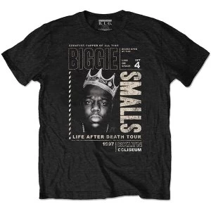 Image of Biggie Smalls - Life After Death Tour Unisex Medium T-Shirt - Black