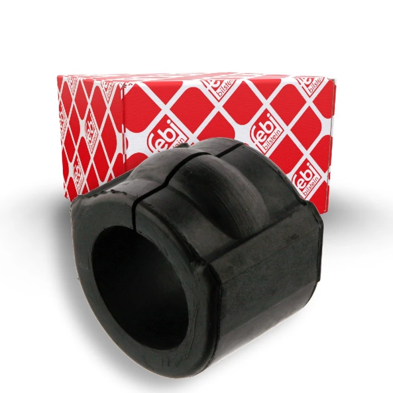 Image of FEBI BILSTEIN 02563 Stabilizer Bushes Rear Axle, Rubber Rubber Anti-roll Bar Bush Kit (1334)